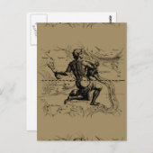 ヘベリウスによる水族座の地図 ポストカード (正面/裏面)