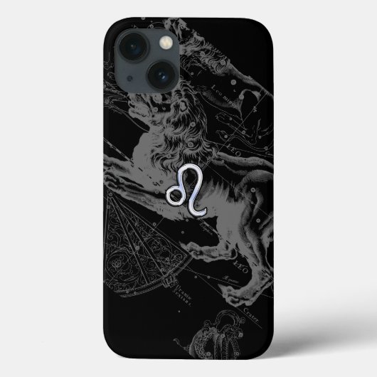 ヘベリウス1690のクロムのようなレオ〔占星術の〕十二宮図サイン Case-Mate iPhoneケース (裏面)