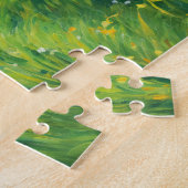 ヘベル川沿いの緑の牧草地 ジグソーパズル (側面)