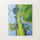 ヘベル川沿いの緑の牧草地 ジグソーパズル (縦)