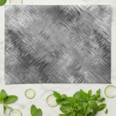 ヘマタイト灰色の落書きテクスチャ キッチンタオル (折り畳み)