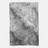 ヘマタイト灰色の落書きテクスチャ キッチンタオル (縦)