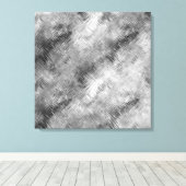 ヘマタイト灰色の落書きテクスチャ キャンバスプリント (インサイチュ (ウッドフロア))