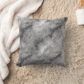 ヘマタイト灰色の落書きテクスチャ クッション (ブランケット)