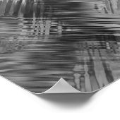 ヘマタイト灰色の落書きテクスチャ ポスター (角)