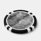 ヘマタイト灰色の落書きテクスチャ ポーカーチップ (シングル)