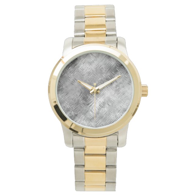 ヘマタイト灰色の落書きテクスチャ 腕時計 (正面)