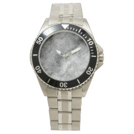 ヘマタイト灰色の落書きテクスチャ 腕時計