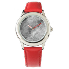 ヘマタイト灰色の落書きテクスチャ 腕時計