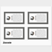 ヘマタイト石英結晶意味ジュエリーパッケージ 長方形シール (シート)