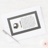 ヘマタイト石英結晶意味ジュエリーパッケージ 長方形シール (封筒)