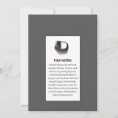 ヘマタイト石英結晶意味ジュエリー表示 シーズンカード (正面)