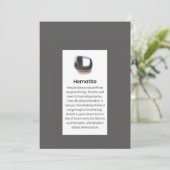 ヘマタイト石英結晶意味ジュエリー表示 シーズンカード (スタンド正面)