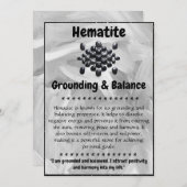 ヘマタイト結晶意味カード シーズンカード (正面/裏面)