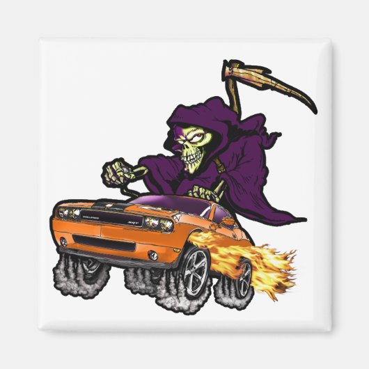 ヘミオレンジチャレンジャーSRT8マグネット マグネット (正面)