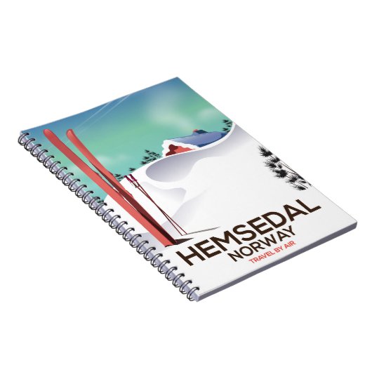ヘムセダルノルウェースキー旅行ポスター ノートブック (右側)