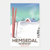ヘムセダール ノルウェー スキーの旅 ポスター ポストイット (正面)
