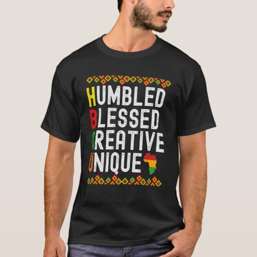 ヘムレ賛美ーユニークAfro American Tシャツ (正面)