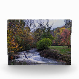 ヘムロッククリーク滝ズオンザビューティフル秋モーニング フォトブロック