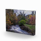 ヘムロッククリーク滝ズオンザビューティフル秋モーニング フォトブロック (右)