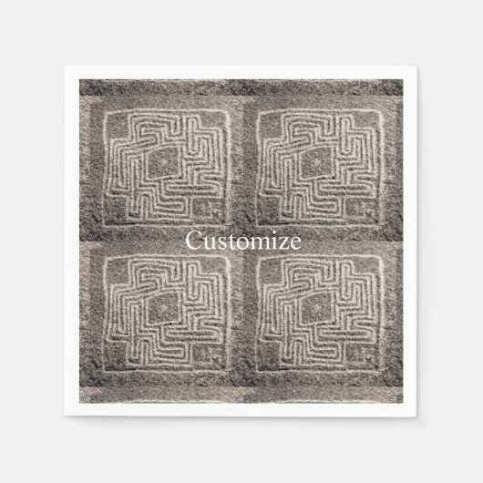ヘム迷路ストーンサンダー_カバー スタンダードカクテルナプキン (正面)