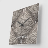 ヘメット迷路ストーンサンダー_コーブ スクエア壁時計 (傾斜)