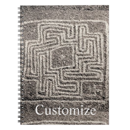 ヘメット迷路ストーンサンダー_コーブ ノートブック (正面)