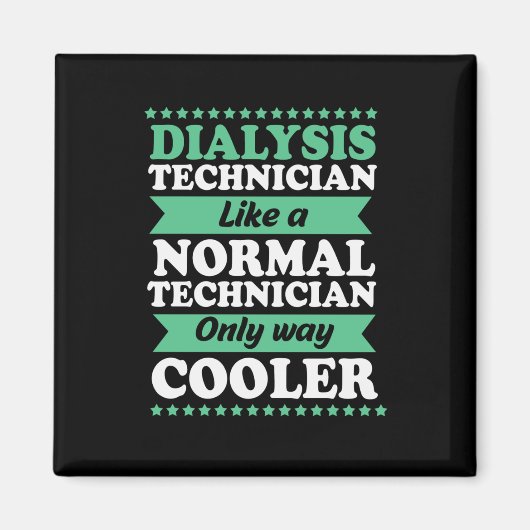 ヘモテック腎臓学おもしろい透析技術者 マグネット (正面)