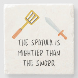 ヘラは剣よりも強い ストーンコースター