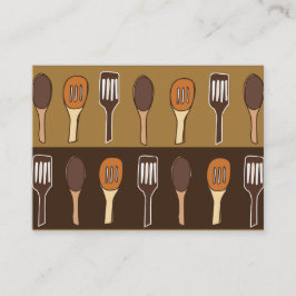 ヘラカラフルキッチンレストランケータリング 名刺