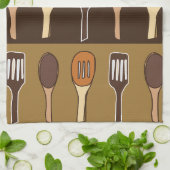 ヘラカラフルキッチン料理器具 キッチンタオル (折り畳み)