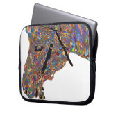 ヘラカラフル・ザ・ホース ラップトップスリーブ (正面左)