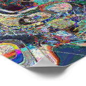 ヘラクライオンハーバーイン抽象芸術ハントワッサースタイル ポスター (角)