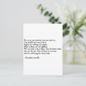 ヘラクリタス引用文 ポストカード (スタンド正面)