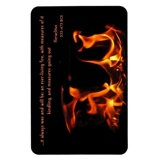 ヘラクリトスの永遠の火の磁石 マグネット (縦)