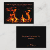 ヘラクリトス不滅の火ATC 名刺 (正面/裏面)