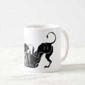 ヘラクレスおよびライオン コーヒーマグカップ (正面右)
