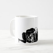 ヘラクレスおよびライオン コーヒーマグカップ (正面左)