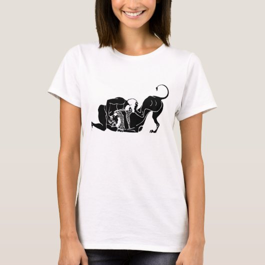 ヘラクレスおよびライオン Tシャツ (正面)