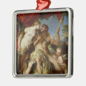 ヘラクレスおよびOmphale 1724年 メタルオーナメント (左)