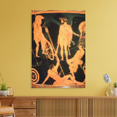 ヘラクレスとギリシャの英雄、屋根裏部屋からの詳細 キャンバスプリント (インサイチュ (リビング))