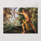 ヘラクレスとスチムファリエンの鳥, 1600 ポストカード (正面)