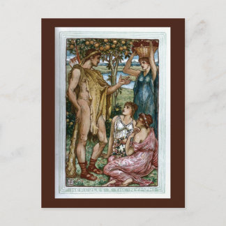 ヘラクレスとニンフ ポストカード