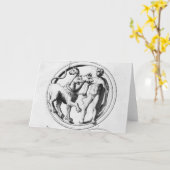 ヘラクレスによって飼い慣らされたセルベロス カード (黄色い花)