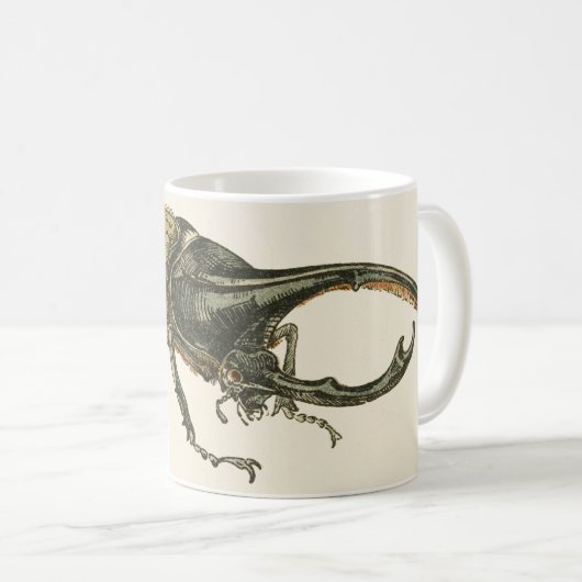 ヘラクレスのカブトムシ コーヒーマグカップ (正面右)