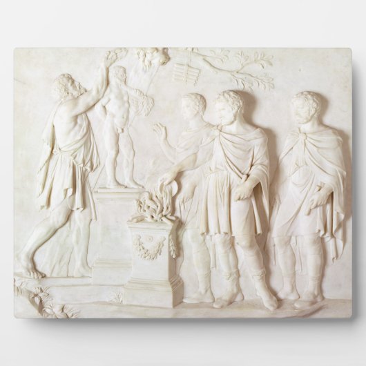 ヘラクレスの犠牲, c.1766 (大理石) フォトプラーク (正面)