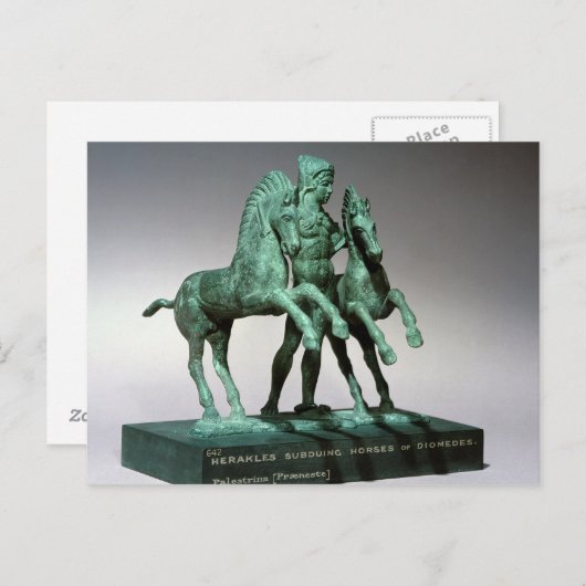 ヘラクレスはディオメーデースの馬を征服した ポストカード (正面/裏面)