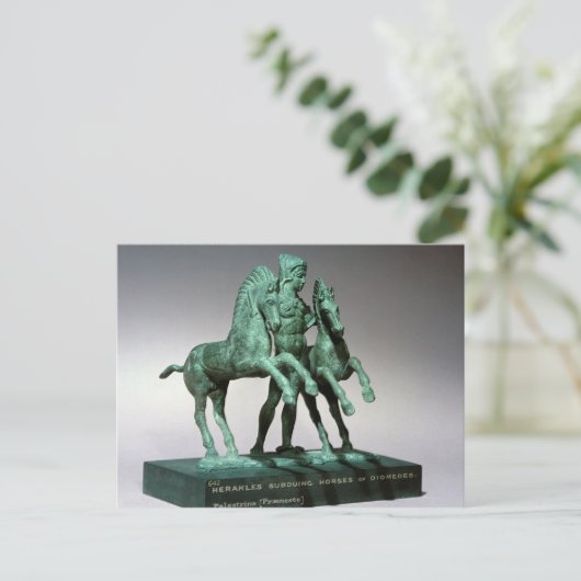 ヘラクレスはディオメーデースの馬を征服した ポストカード (スタンド正面)