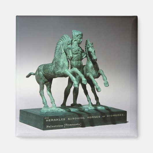 ヘラクレスはディオメーデースの馬を征服した マグネット (正面)