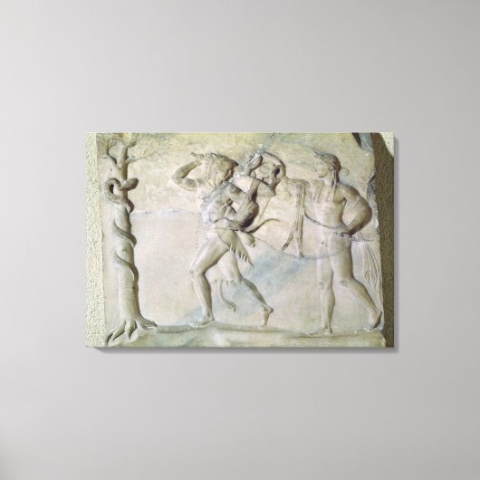 ヘラクレスを描いた錠剤 キャンバスプリント (正面)